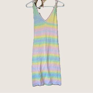 Pastel Rainbow Halter Dress